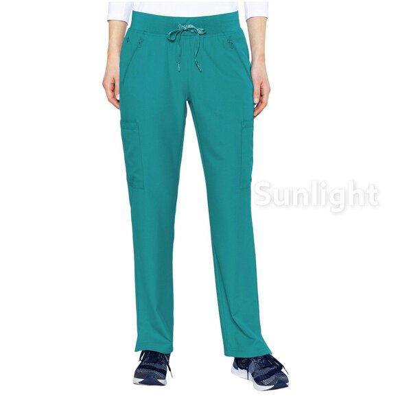 Med Couture Insight Women Turquiose Cargo Pockets Scrub Pant,SZ 3XL Drawstring. - Picture 1 of 11